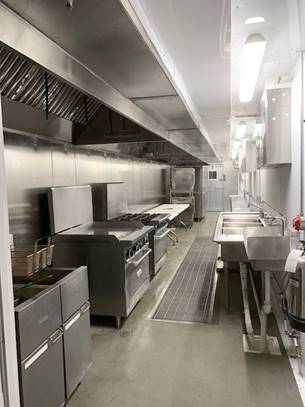 Production kitchen trailer